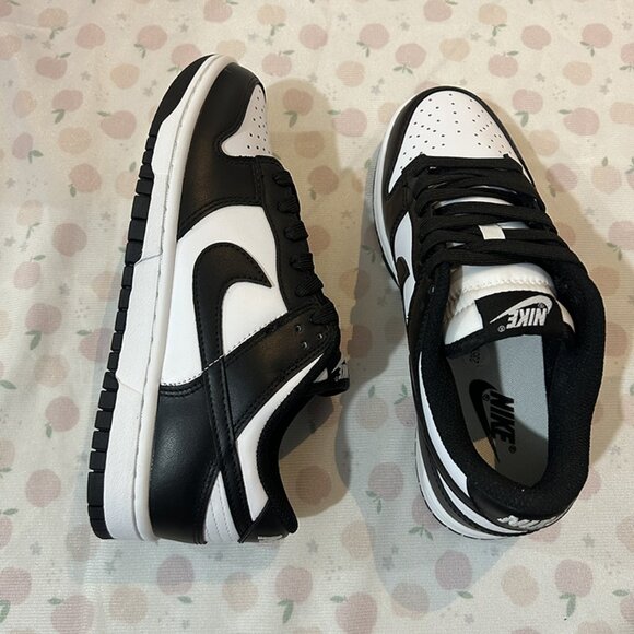 Nike Dunk Low Retro Panda Black Sneakers - Picture 4 of 7